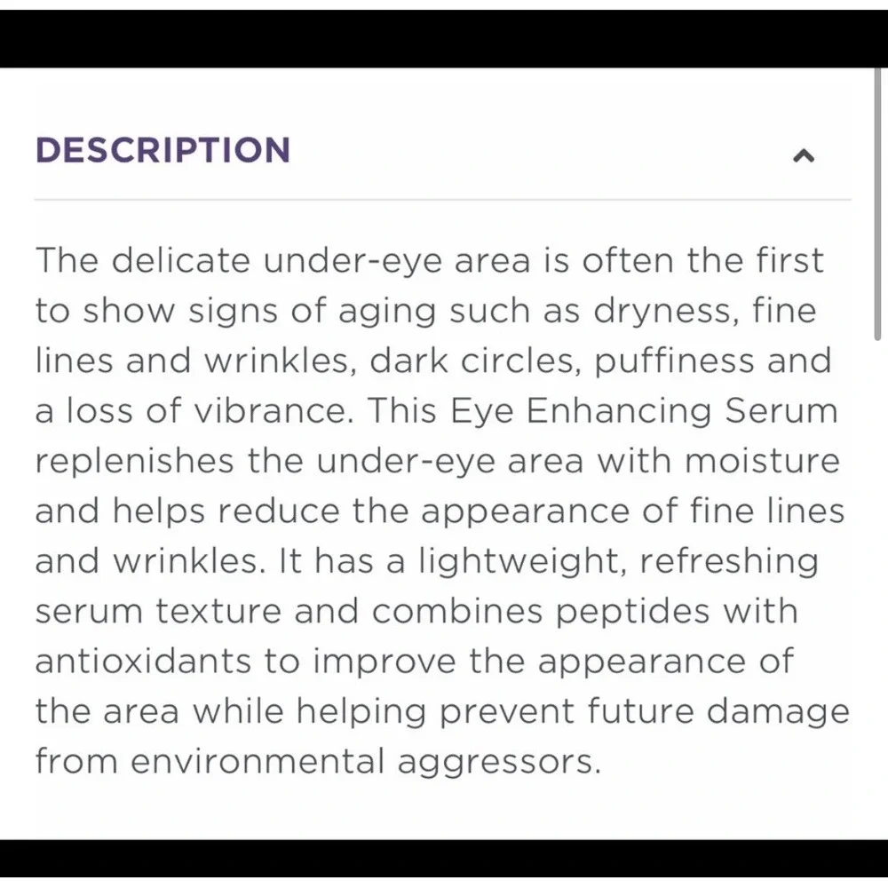 Meaningful Beauty New‎ Eye Enhancing Serum 0.5 Fl Oz